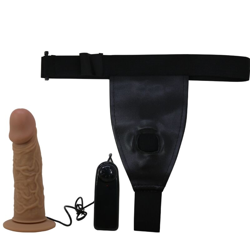 PRETTY LOVE - HARNESS BRIEFS CON VIBRACIÓN DILDO INCLUIDO