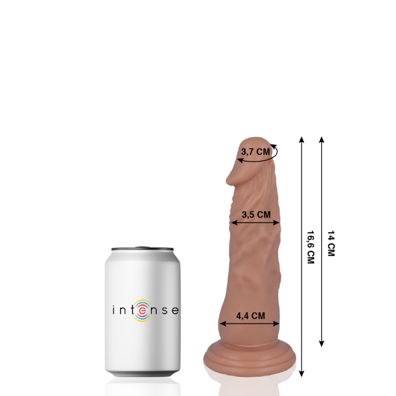 MR INTENSE - 6 PENE REALÍSTICO 16.6 CM -O- 4.4 CM