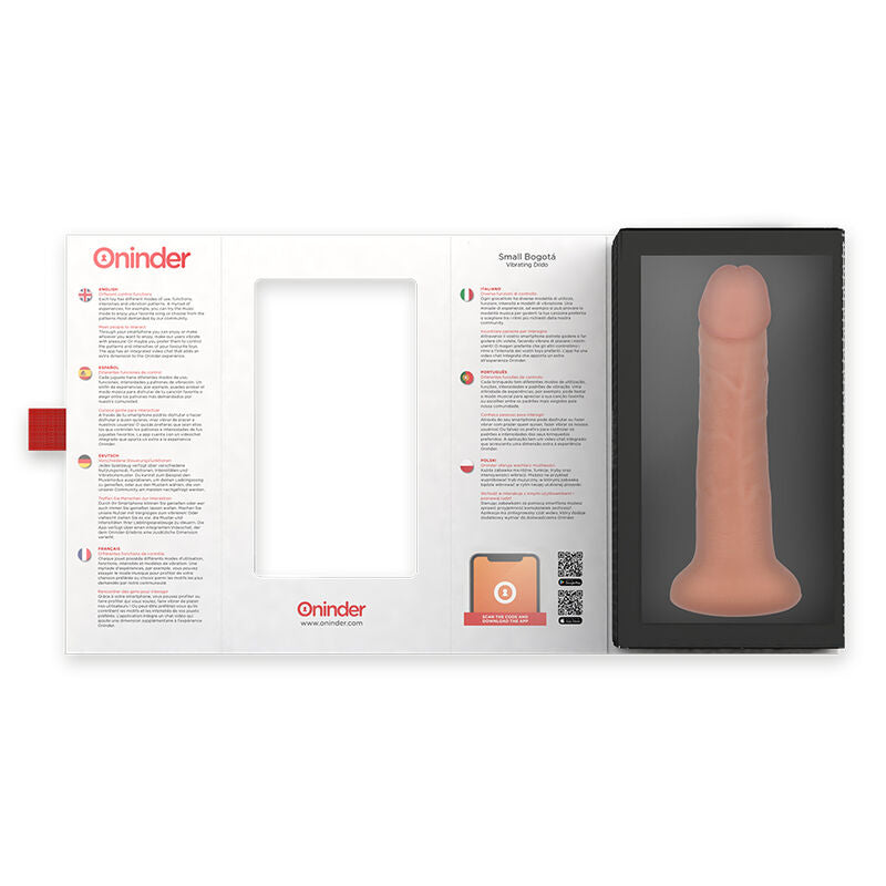 ONINDER - SMALL BOGOTÁ CYBER REALISMO VIBRACIÓN 17.5 CM -O- 4 CM - APP GRATUITA