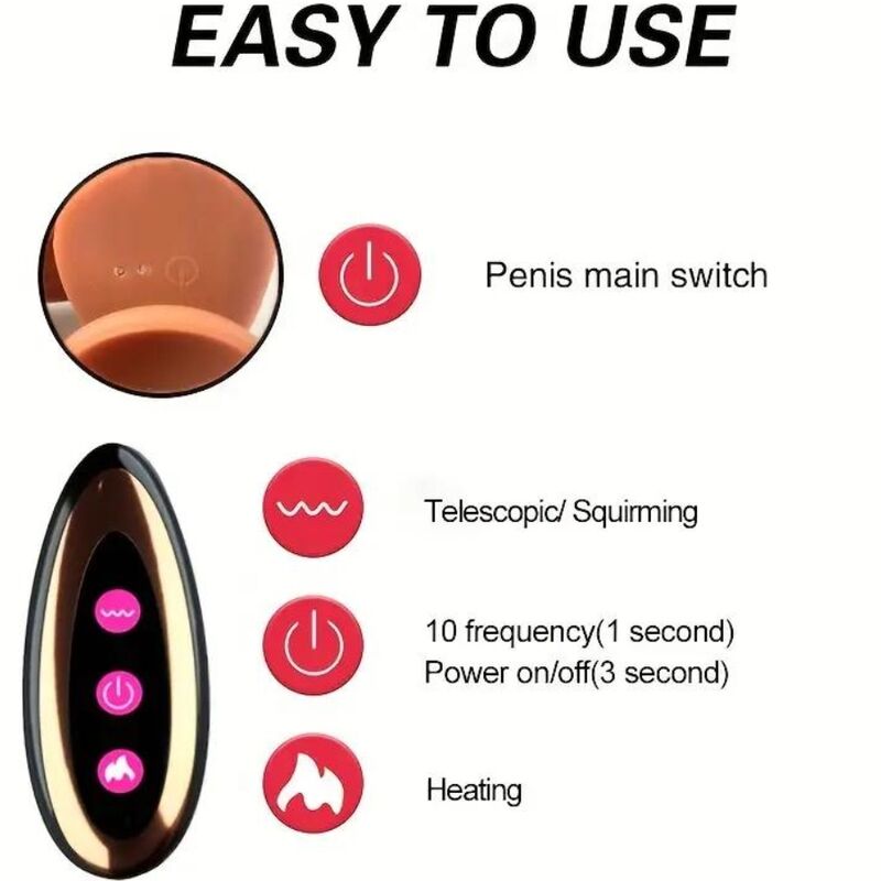 ARMONY - DILDO REALÍSTICO VIBRADOR RECARGABLE
