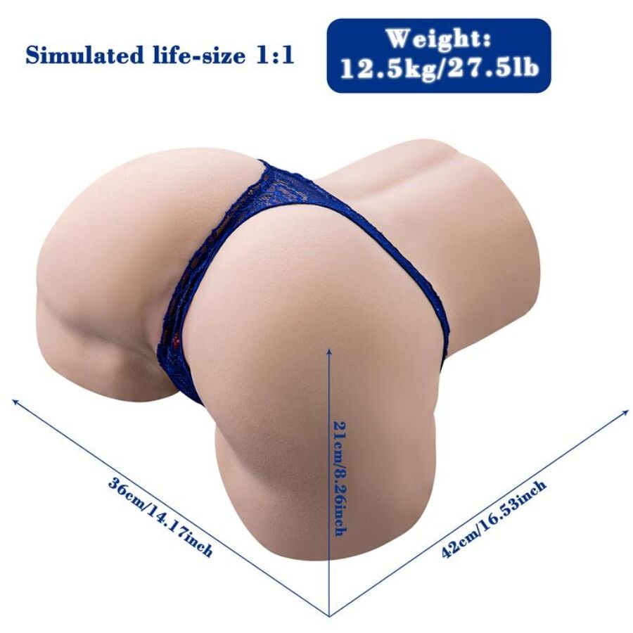 XISE - GINA MASTURBADOR VAGINA REALÍSTICO MULTIPOSICIÓN CON VIBRACIÓN Y CONTROL REMOTO