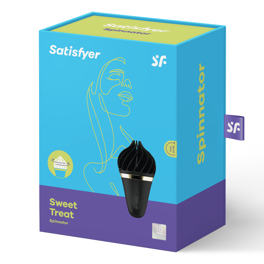 SATISFYER - SWEET TREAT SPINNATOR MARRÓN & ROSA